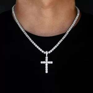 925 Sterling Silver Chain With CZ Diamond