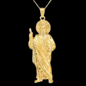 Large Gold St. Jude Pendant