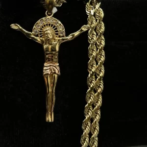 10K GOLD JESUS PENDANT