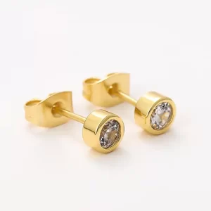 10k Gold 0.68ct Diamond Men’s Earrings