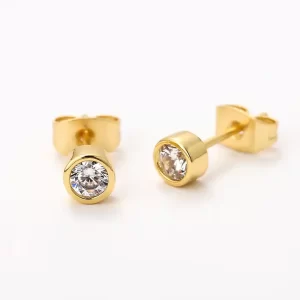 10k Gold 0.68ct Diamond Men’s Earrings