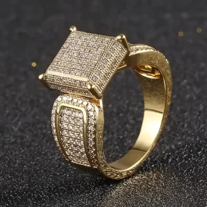 10k gold with real 1 k diamond ladies ring