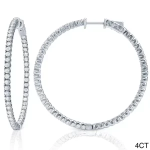 925 Silver Lady Hoops