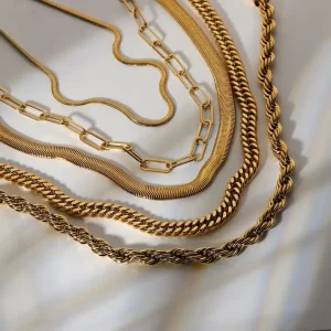 Gold Plated Stainless Steel Necklace