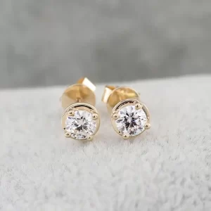 10k Gold 0.75ct Diamond Men’s Earrings