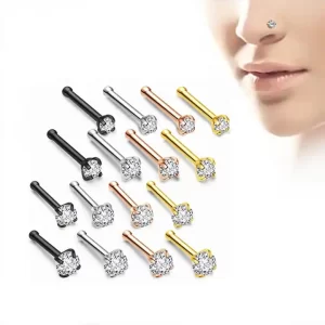 14k Nose Pins with 0.27CT