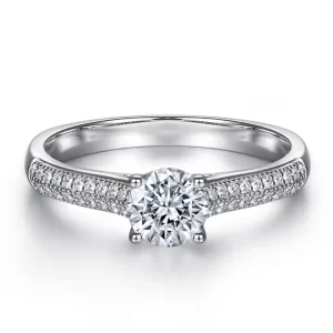 10k 0.78CT White Gold Ring