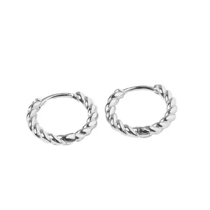 925 Silver Lady Hoops