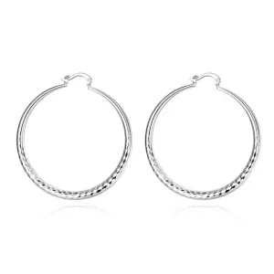 925 Silver Lady Hoops