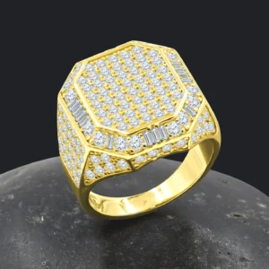 FISNIK MOISSANITE SILVER RING