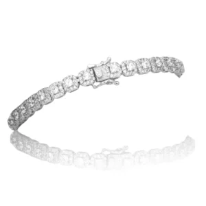 SEER 925 SILVER MOISSANTE 6MM BRACELET