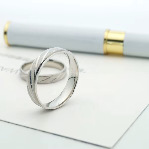 Real 925 Sterling Silver Diamond Cut Wedding Bands – Couples’ Rings